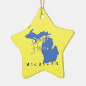 Süßes Zuhause Michigan Keramikornament (Links)