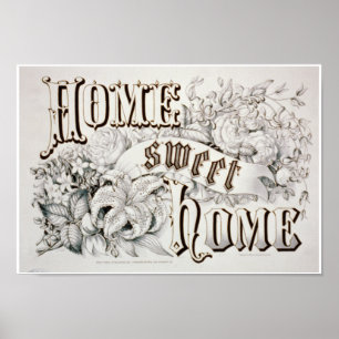 süßes Zuhause" RePro Druck "des Zuhause-c1874 Poster