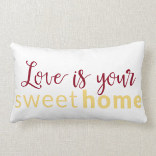 Süßes Zuhausekissen Lendenkissen