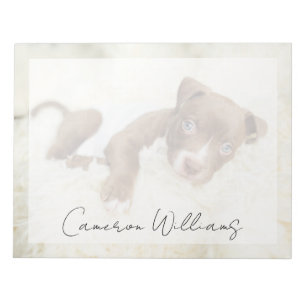 Süßeste Babytierchen   Baby Pit Bull Welpe Notizblock