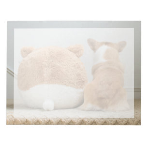 Süßeste Babytierchen Corgi & Plüschwelpe Notizblock