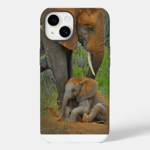Süßeste Babytiere Mamaelefant & Baby iPhone 14 Hülle