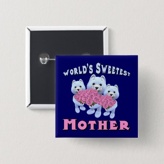 Süßeste die Mutter-Knöpfe der Welt Button (Vorne & Hinten)