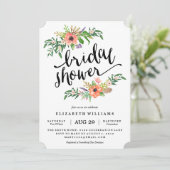 Süßeste Dusche Bridal Dusche Einladung (Stehend Vorderseite)