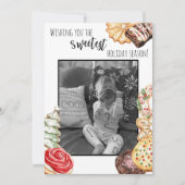 Süßeste Feiertage Flache Weihnachtskarte Feiertagskarte (Vorderseite)