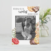 Süßeste Feiertage Flache Weihnachtskarte Feiertagskarte (Stehend Vorderseite)