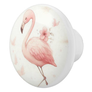 Süßeste Flamingo-Herde Keramikknauf