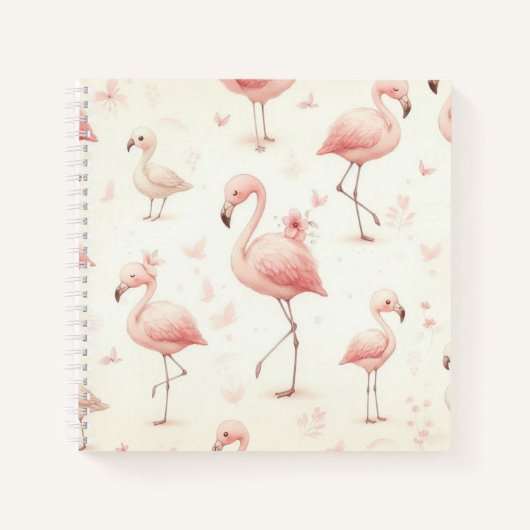Süßeste Flamingo-Herde Notizblock (Vorderseite)
