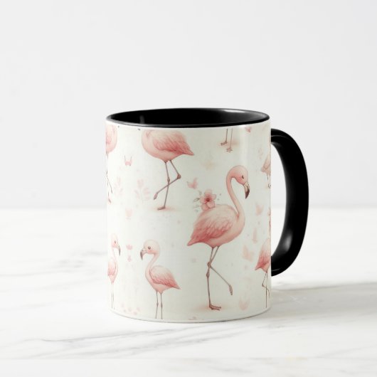 Süßeste Flamingo-Herde Tasse (VorderseiteRechts)