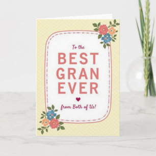 Süßeste Gran Florale Karte