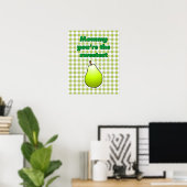 Süßeste grüne Birne Poster (Heimbüro)