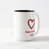 Süßeste Kaffeetasse "Liebe auf den ersten Blick" (VorderseiteRechts)