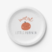Süßeste kleine Kürbis Papp-Teller Babydusche Pappteller (Vorderseite)