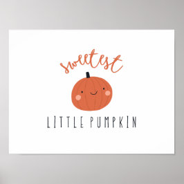 Süßeste kleine Kürbis Poster Prints digital