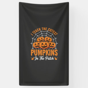 Süßeste Kürbisse auf dem Feld Lehrer Halloween_1 Banner