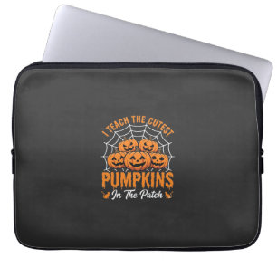 Süßeste Kürbisse auf dem Feld Lehrer Halloween_1 Laptopschutzhülle