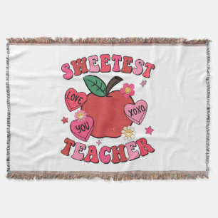 Süßeste Lehrerin Valentinstag Herzen Decke