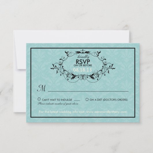 Süßeste Liebe Cakepop Modern Wedding RSVP Karte (Vorderseite)
