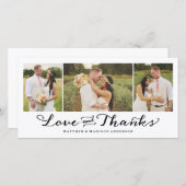 Süßeste Liebe | Hochzeitsdanken - Fotokarte Dankeskarte (Vorne/Hinten)