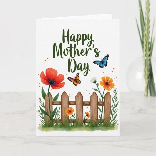 Süßeste Mama Garten Zaun Karte (Vorderseite)