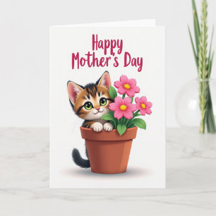 Süßeste Mama Katzen Tag Aus Karte