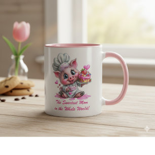 Süßeste Mama-Schweine-Koch Zwei-Töne-Kaffeetasse Tasse