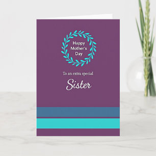 Süßeste Mutter Elegantes Schriftkarten-Design Karte