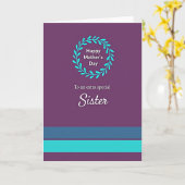 Süßeste Mutter Elegantes Schriftkarten-Design Karte (Gelbe Blume)