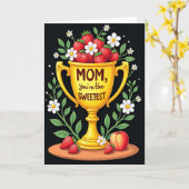 Süßeste-Mutter-Trophäenkarte Karte (Gelbe Blume)