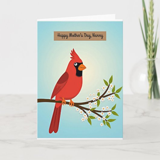 Süßeste Mutter Vogel Frühling Karte (Vorderseite)