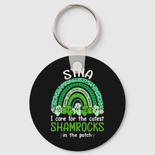Süßeste Shamrocks Krankenschwester St. Patricks Da Schlüsselanhänger