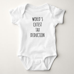 Süßeste Steuerermäßigung der Welt Lustige Babypart Baby Strampler