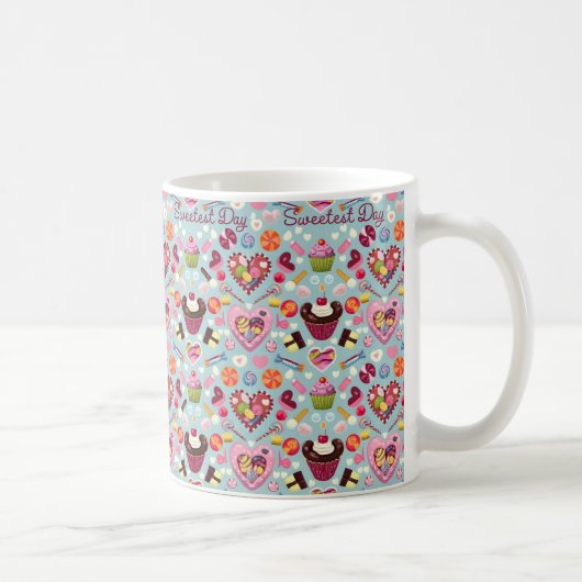 Süßeste Tagesmuster und Geschenke für Geliebte Kaffeetasse (Rechts)