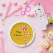 Süßeste Weihnachten Candy Cane Weihnachtspapier Te Pappteller (Party)