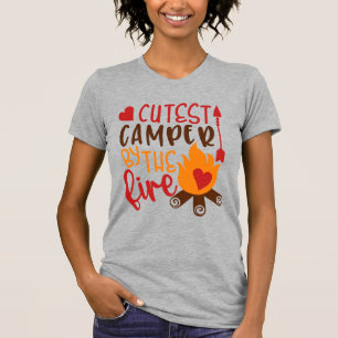 Süßester Camper am Lagerfeuer Lustiges Camping T-Shirt