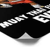 Süßester Faultier-Kämpfer überhaupt - Muay Thai Ki Poster (Ecke)