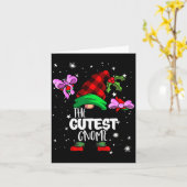 Süßester Gnom Roter Büffel Kariert Passende Famili Karte (Gelbe Blume)