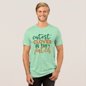 Süßester Klee auf dem Feld St. Patrick-60863 Tri-Blend Shirt (Vorderseite voll)