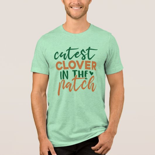 Süßester Klee auf dem Feld St. Patrick-60863 Tri-Blend Shirt (Vorderseite)