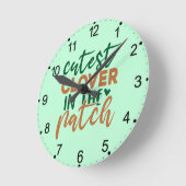 Süßester Klee im Patch St. Patrick-60863 Runde Wanduhr (Winkel)