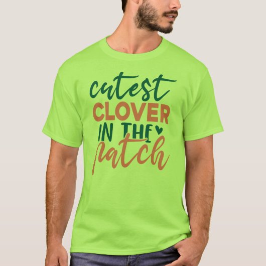 Süßester Klee im Patch St. Patrick-60863 T-Shirt (Vorderseite)