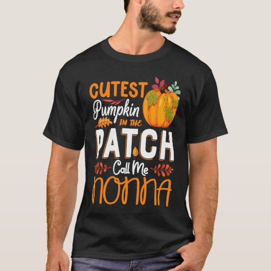 Süßester Kürbis im Flecken Ruf Mich Nonna Hallowee T-Shirt (Vorderseite)