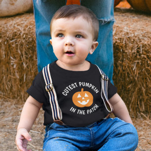 Süßester Kürbis im Garten Jungen Halloween Kleinkind T-shirt