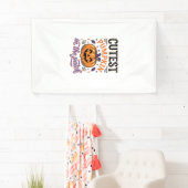 Süßester Kürbis im Patch Halloween-Shirt-Design Banner (Insitu)