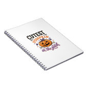 Süßester Kürbis im Patch Halloween-Shirt-Design Notizblock (Rechte Seite)