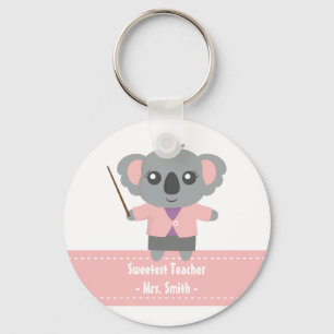 Süßester Lehrer, süßer Koala-Bär, Wertschätzung Schlüsselanhänger