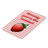 Süßester Muttertag mit Erdbeeren Magnet (Linke Seite)