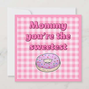 Süßester Pinker Donut Karte