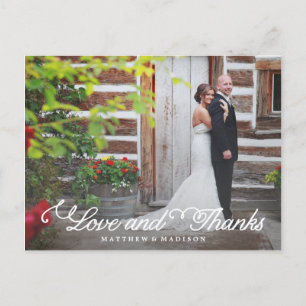Süßester Tag   Hochzeit Danke Postkarte