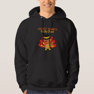 Süßester Truthahn in der Herde Frohen Erntedanktag Hoodie